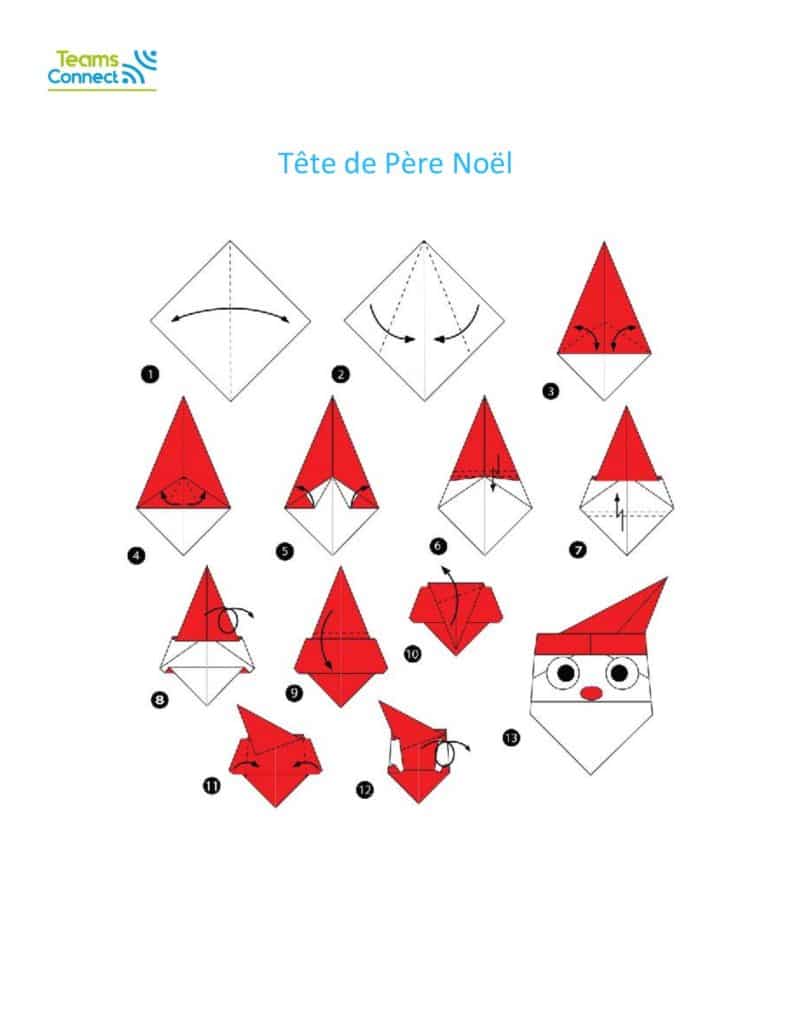 jeu de team building en ligne : origami