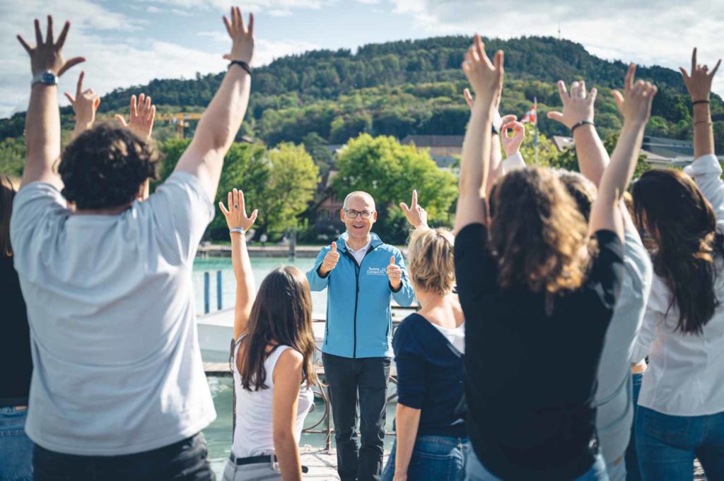 Activité de cohésion d'équipe groupe