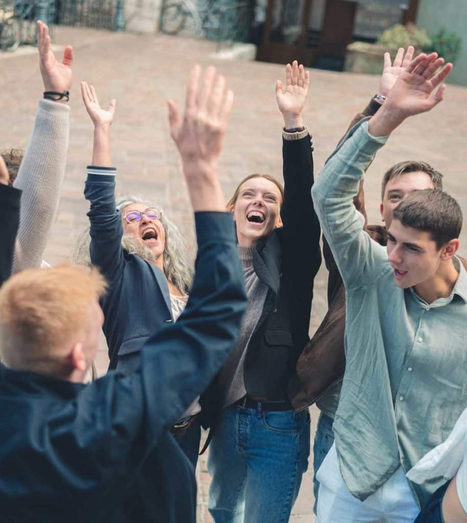 cohésion d'équipe team building en extérieur